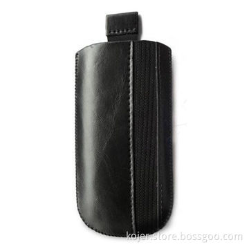 PU Leather Case for iPhone 4, with Retractable Pull-tab, OEM Orders are Welcome